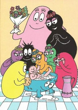 16636 ansichtkaart barbapapa - baby