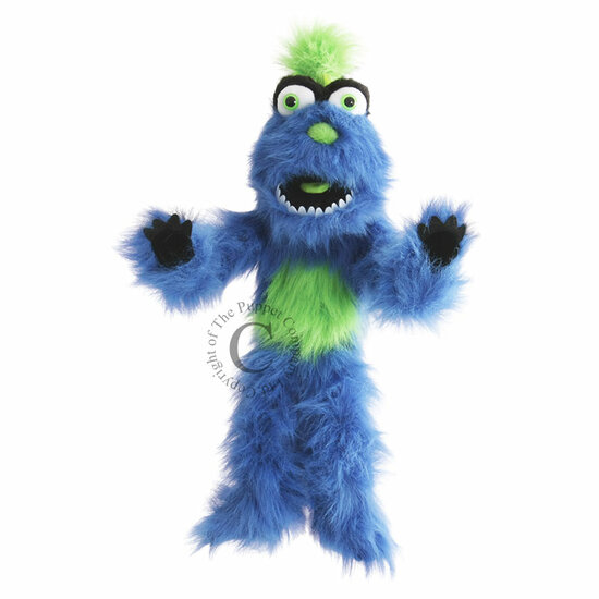 PC007708 blauw monster - handpop