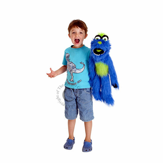 PC007708 blauw monster - handpop