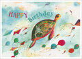 LL025 Jehanne Weyman ansichtkaart - happy birthday - schildpad