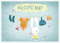 LL015 Jessica Sécheret ansichtkaart - Welcome baby