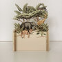 MN004 Miniature pop-up kaart Jungle