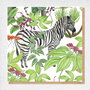 WP046 fine art kaart - zebra