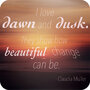 V460 ansichtkaart met envelop - i love dawn and dusk