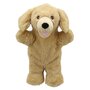 PC006208 Eco Walking Puppet Labrador (yellow geel) - handpop