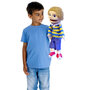 PC002051 People Puppet Buddies - Medium  - blauw-gele trui - handpop