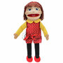 PC002054 People Puppet Buddies - Medium  - rood-gele outfit - handpop