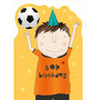 CC011 – rosiemadeathing wenskaart Cheeky Chops - top football