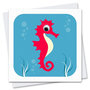 STR251 wenskaart Stripey Cats - water Selma Seahorse