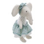 WB001506 olifant - blauwe jurk - Wilberry Collectables