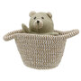 WB001802 Bear - Beer - Wilberry Pets in Baskets