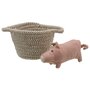 WB001804 Pig - Varkentje - Wilberry Pets in Baskets