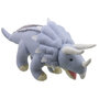 WB004344 Triceratops blauw large - Wilberry Knitted