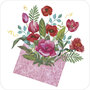 BAR283 MMM kaart - boeket met rode bloemen