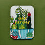 AL221 Laser uitgesneden wenskaart - happy birthday - cactus