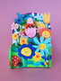 AJD-KID044 Kids pop-up kaart - bloemen