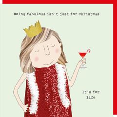 xGF098 – rosiemadeathing kerstkaart Gin & Frolics - chriiistmaaas | Mano cards groothandel