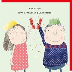 xrel46 - rosiemadeathing kerstkaart - mum dad cracking | Mano cards groothandel